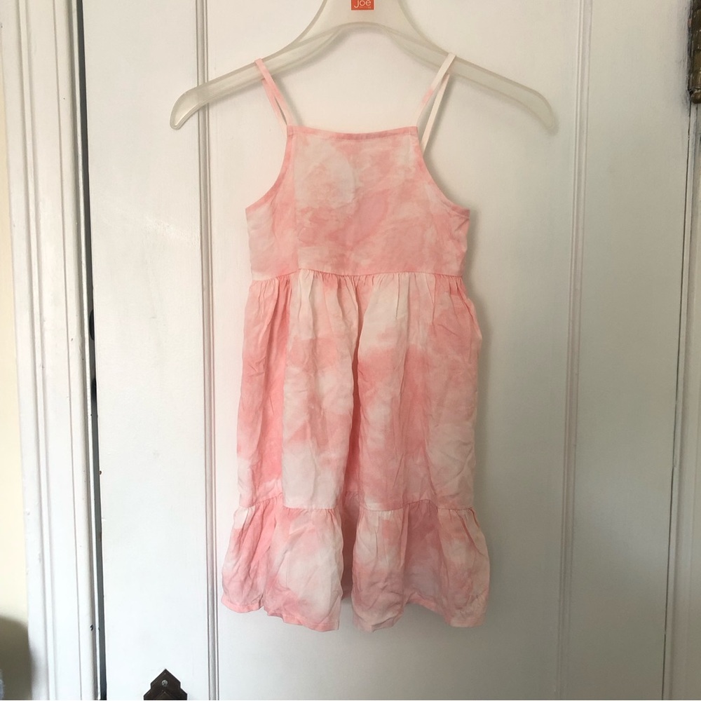 Old navy-Pink tie dye two tone pattern dress